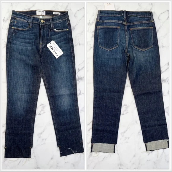 Frame Denim Women's Le High Straight Jeans in Northern Size 25 NWT $239 - Picture 6 of 11